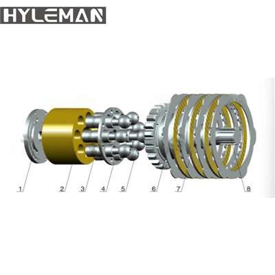 PC120-6 Swing Motor Komats Piezas Exavator